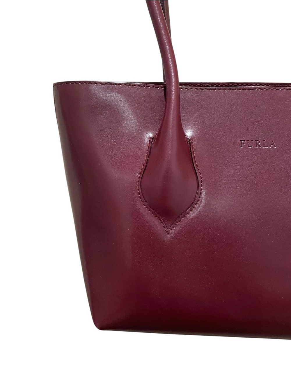 Furla Burgundy Mini Tote Bag - Picture 4 of 11